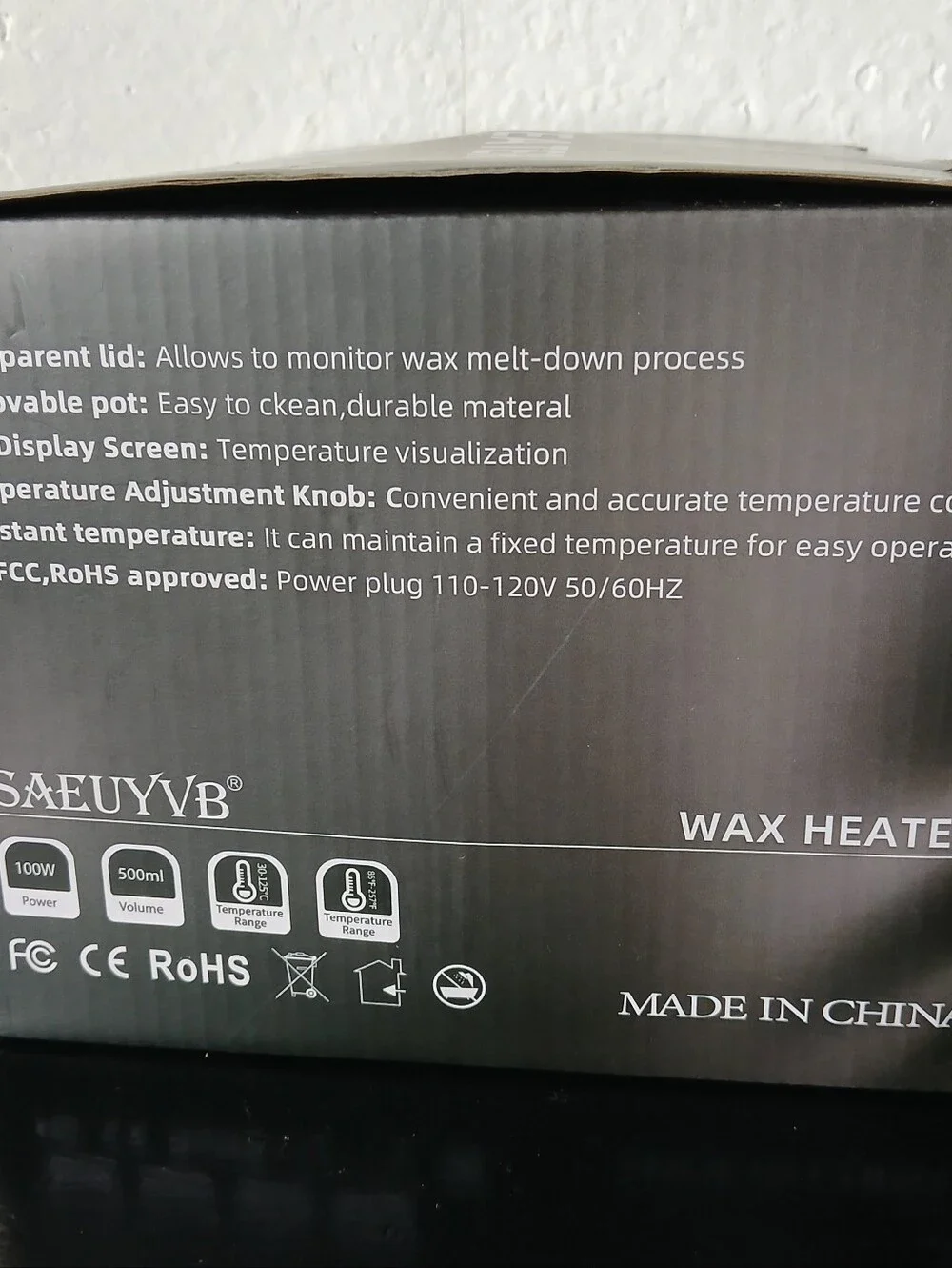 SAEUYVB Professional Digital Wax Warmer/Wax Containers/Wicks